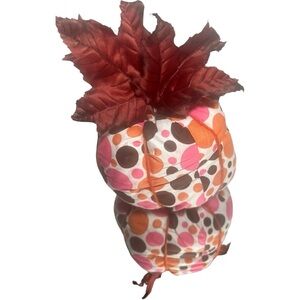 Hobby Lobby Polka Dot Pumpkin Decor - Pink, Orange, Brown